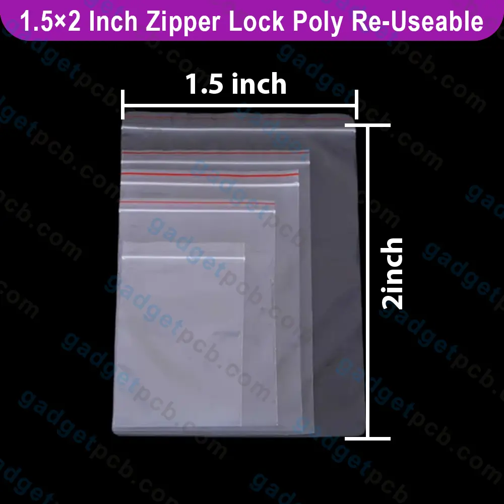 1.5x2 INCH Zipper Lock Poly Bag 1.5x2 Inch Zip Lock Bag Transparent Poly Bag Zipper Lock Bag Reusable 2 1.5x2 INCH Zipper Lock Poly Bag 1.5x2 Inch Zip Lock Bag Transparent Poly Bag Zipper Lock Bag Reusable - Image 2