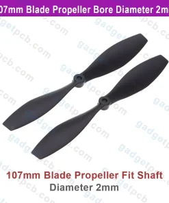 Alternative view of 107mm Propeller Blade For 180 Motor Fan 2mm Bore Propeller Blade Drone & Mini Fan diy 107mm propellers
