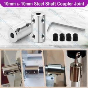 10mm to 10mm Bore Rigid Coupling Set Screw L22XD16 Steel Shaft Coupler Connector Motor Accessories - Image 4