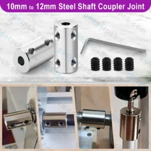 10mm to 12mm bore rigid coupling set screw 3