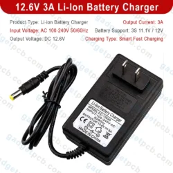12 6v 3a lithium battery charger smart 2