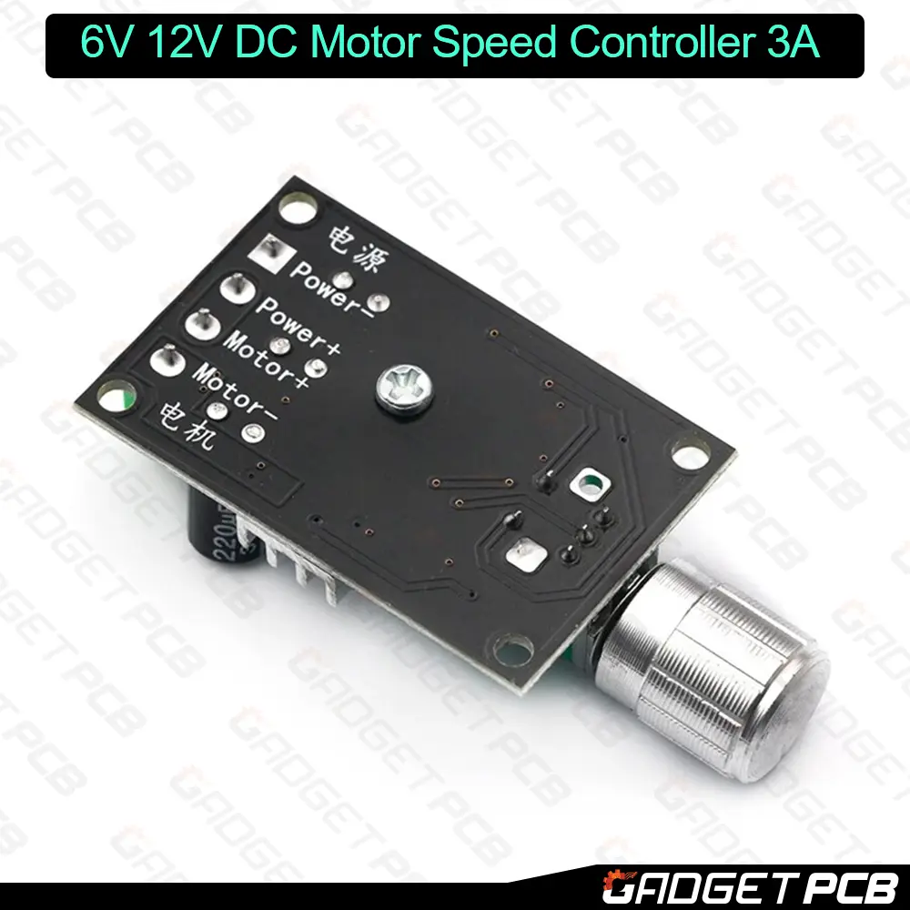 1203BK DC Motor Speed Controller Regulator DC 6V 12V 28V 80W 3A PWM Adjustable Speed Control 3 1203BK DC Motor Speed Controller Regulator DC 6V 12V 28V 80W 3A PWM Adjustable Speed Control - Image 3