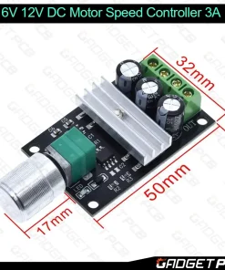 Alternative view of 1203BK DC Motor Speed Controller Regulator DC 6V 12V 28V 80W 3A PWM Adjustable Speed Control