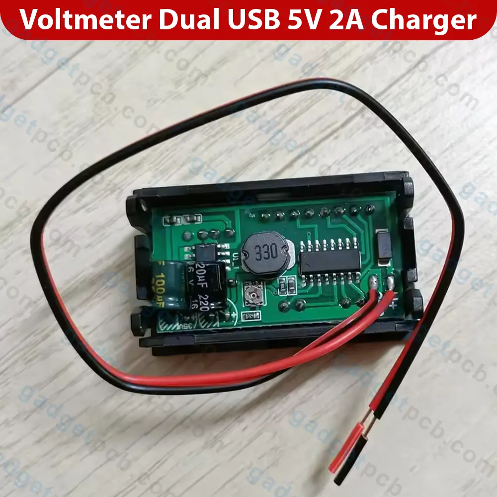 12V Universal Dual USB 5V 2A Digital Voltmeter Battery Indicator Display Module with LED Display 3 12V Universal Dual USB 5V 2A Digital Voltmeter Battery Indicator Display Module with LED Display - Image 3