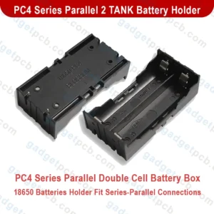 3.7V 18650 2 Tank Battery Holder PC4 PCB Mounting Type