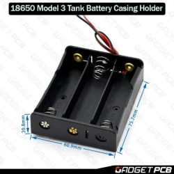 18650 3 Tank Rechargeable Battery Holder 3.7V 18650 Three Slot Plastic Storage Box Case With Leads Cables Wire 6 18650 3 Tank Rechargeable Battery Holder 3.7V