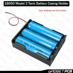 18650 3 Tank Rechargeable Battery Holder 3.7V 18650 Three Slot Plastic Storage Box Case With Leads Cables Wire 7 18650 3 Tank Rechargeable Battery Holder