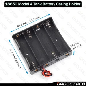 18650 4 Tank Rechargeable Battery Holder 3.7V
