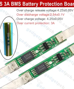 1S 3A BMS Battery Protection Circuit Board