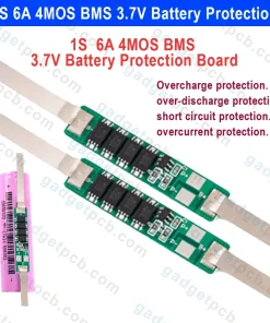 1S 6A 4MOS BMS Battery Protection Board 1S 3A 3.7V 18650