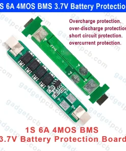 1S 6A 4MOS BMS Battery Protection Board 1S 3A 3.7V 18650