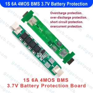 1S 6A 4MOS BMS Battery Protection Board 1S 3A 3.7V 18650