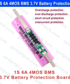 1S 6A 4MOS BMS Battery Protection Board 1S 3A 3.7V 18650