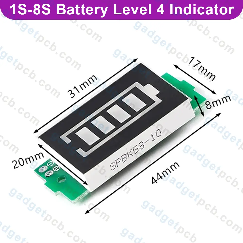 1S-8S Battery Power Level 4 DIGIT Battery Capacity Tester 4 Digit Indicator 3.7V 4.2V Lithium Battery Meter 4 1S-8S Battery Power Level 4 DIGIT Battery Capacity Tester 4 Digit Indicator 3.7V 4.2V Lithium Battery Meter - Image 4