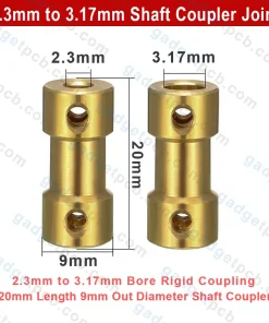 Alternative view of 2.3mm to 3.17mm Shaft Coupler Joint Connector 2.3-3.17mm Bore Joint Stepper Motor Rigid Coupling