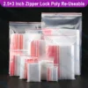 2.5x3 INCH Zipper Lock Poly Bag 2.5x3 Inch Zip Lock Bag