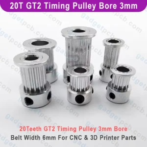 20 teeth gt2 timing pulley bore 3mm belt 2