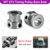 20 Teeth GT2 Timing Pulley Bore 8mm Belt with 6mm Aluminum