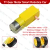 200RPM TT Gear Motor Double Shaft Dual Axis Gear