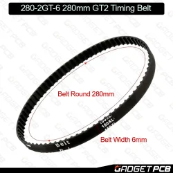 280-2GT-6 GT2 Timing Belt 280mm Width 6mm