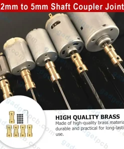 2mm to 5mm Shaft Coupler Joint Connector 2-5mm Bore Joint Stepper Motor Rigid Coupling Brass 7 2mm to 5mm shaft coupler joint connector 3