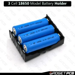 3 Cell 18650 Rechargeable Battery Holder Parallel Connections 3.7V 18650 Model 3 Tank Battery Storage Box PC8 PCB Mounting Type Rechargeable Battery Casing 7 3 Cell 18650 Rechargeable Battery Holder Parallel Connections
