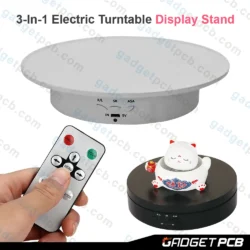 Alternative view of 3-In-1 Electric Turntable Rotating Display Stand with Remote Control 360 degree display stand