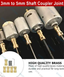 3mm to 5mm Shaft Coupler Joint Connector