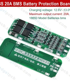 3S 20A BMS Battery Protection Board 3 Cells