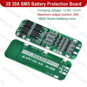 3S 20A BMS Battery Protection Board 3 Cells