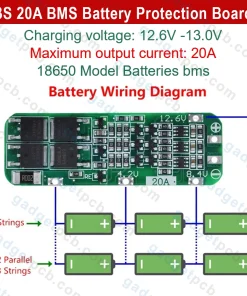 3S 20A BMS Battery Protection Board 3 Cells 20A 12.6V 18650 Li-ion Lithium Battery BMS Module 7 3S 20A BMS Battery Protection Board 3 Cells