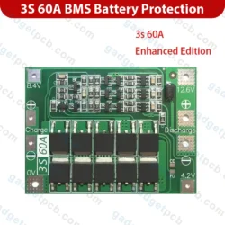 Home 3 3S 60A BMS Battery Protection Board 12V BMS