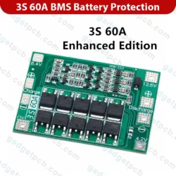 3S 60A BMS Battery Protection Board 12V BMS 60A 11.1V 12.6V 18650 Lithium Battery Management System 6 3S 60A BMS Battery Protection Board 12V BMS 60A 11.1V 12.6V 18650 Lithium Battery Management System - Image 3