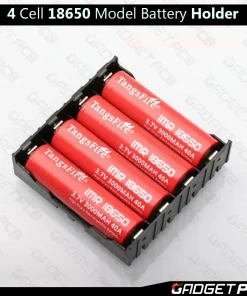 4 Cell 18650 Rechargeable Battery Holder Parallel Connections