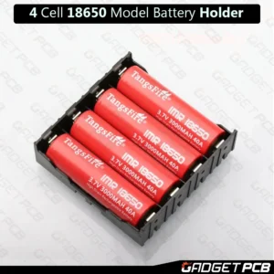 4 Cell 18650 Rechargeable Battery Holder Parallel Connections