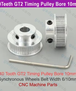 Alternative view of 40 Teeth GT2 Timing Pulley Bore 10mm Synchronous Wheels Belt Width 6mm/10mm 3D & CNC Machine Parts