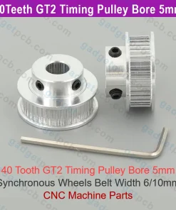 Alternative view of 40 Teeth GT2 Timing Pulley Bore 5mm Synchronous Wheels Belt Width 6mm/10mm 3D & CNC Machine Parts