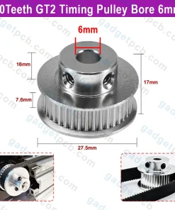 40 Teeth GT2 Timing Pulley Bore 6mm Synchronous Wheels