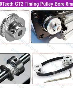 40 teeth gt2 timing pulley bore 6mm 3