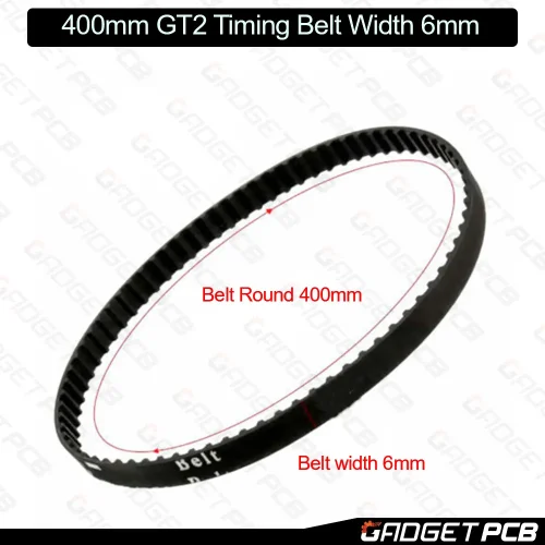 400mm gt2 timing belt width 6mm 1