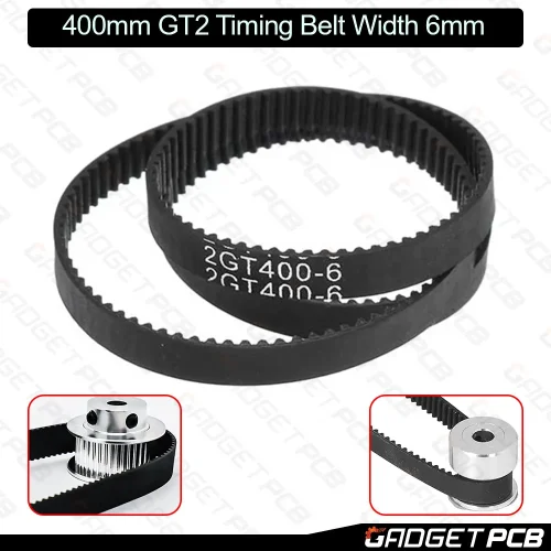 2GT400-6 400mm GT2 Timing Belt Width 6mm