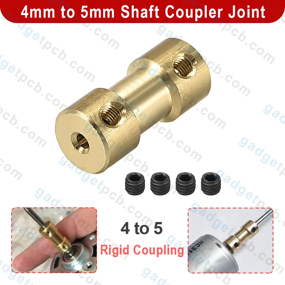 4mm to 5mm Shaft Coupler Joint Connector 4-5mm Bore Joint Stepper Motor Rigid Coupling For 3D Printer Parts 1 4mm to 5mm Shaft Coupler Joint Connector 4-5mm