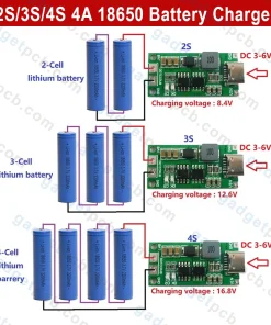 4s 4a type c 18650 lithium battery charging 3