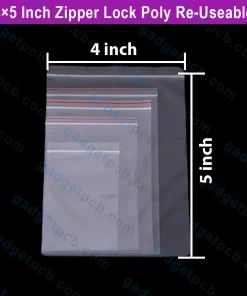 Alternative view of 4x5 INCH Zipper Lock Poly Bag 4x5 Inch Zip Lock Bag Transparent Poly Bag Zipper Lock Bag Reusable
