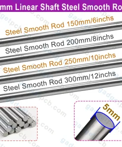 5mm Linear Rail Shaft Length 150mm To 300mm Smooth Rod 5mm