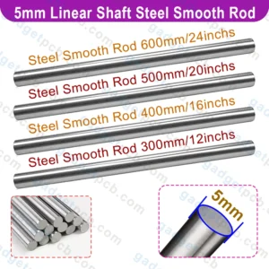 5mm Linear Rail Shaft Length 300mm To 600mm Smooth Rod 5mm