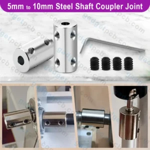 5mm to 10mm Bore Rigid Coupling Set Screw L22XD16 Steel Shaft Coupler Connector Motor Accessories - Image 4