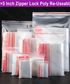 5x5 INCH Zipper Lock Poly Bag 5x5 Inch Zip Lock Bag Transparent