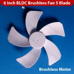 6 Inch 5-Blade BLDC Brushless Fan 5V-9V DC 2600RPM