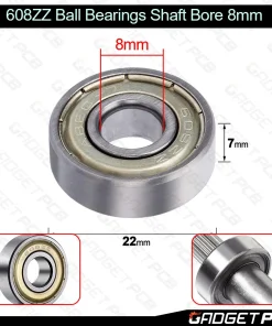 608ZZ Deep Groove Ball Bearings 608 ZZ 8 x 22 x 7mm